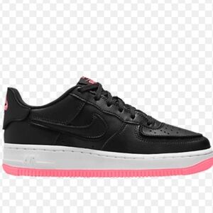 Nike Air Force 1/1 GS 'Black Hyper Pink' DB4545-005 Sz 4Y Women’s Sz 6